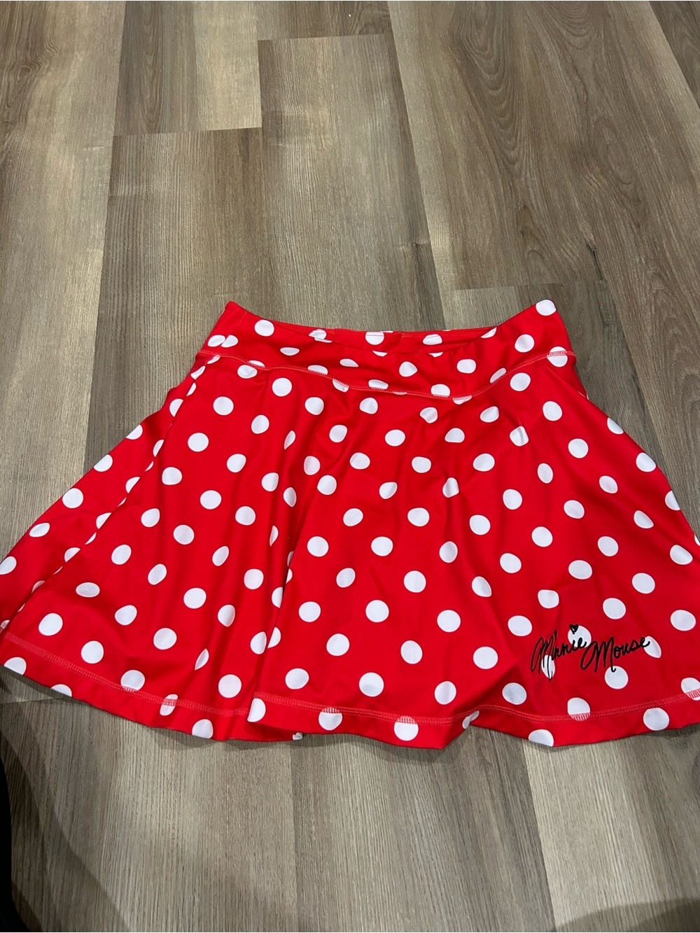 Disney Red & White Polka Dot Skort with Minnie Detail